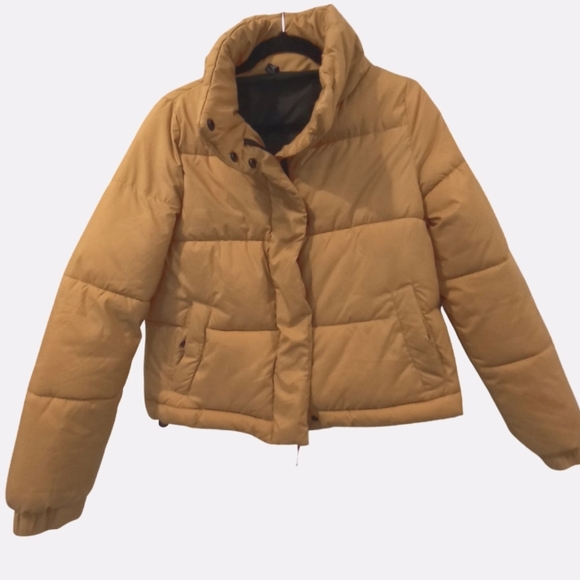 Cotton On Puffer Jacket in Mustard size XS - Picture 3 of 7